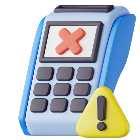 Paiement échoué  3D Icon