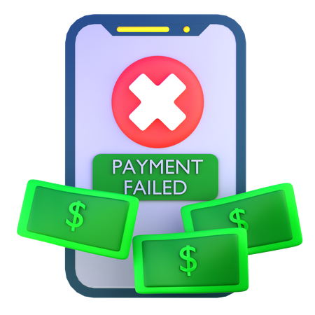 Paiement échoué  3D Icon