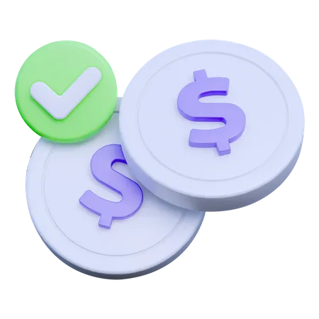 Paiement effectué  3D Icon