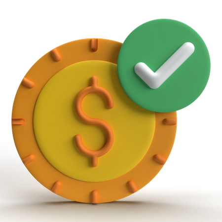 Paiement effectué  3D Icon