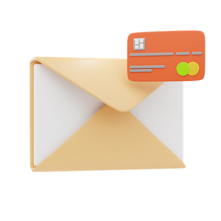 Email de paiement  3D Icon