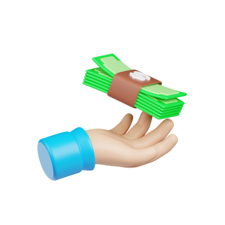 Paiement en espèces  3D Icon