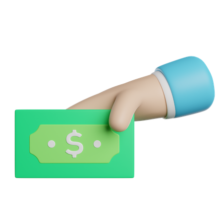 Paiement en espèces  3D Icon