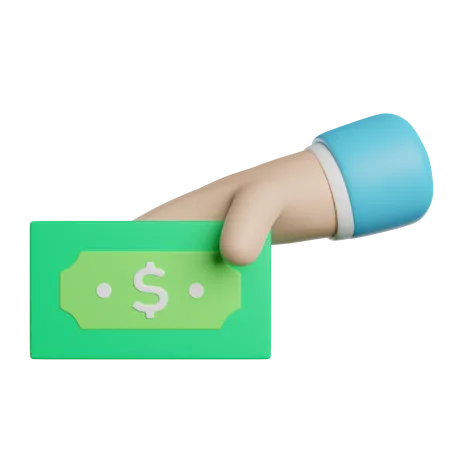 Paiement en espèces  3D Icon