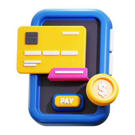 Paiement en ligne  3D Icon