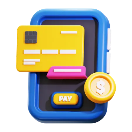 Paiement en ligne  3D Icon