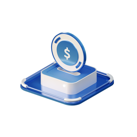 Paiement en ligne  3D Icon