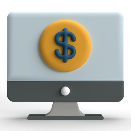 Paiement en ligne  3D Icon