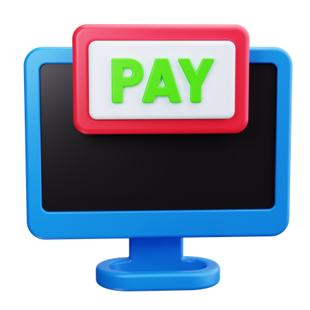 Paiement en ligne  3D Icon