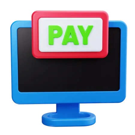 Paiement en ligne  3D Icon