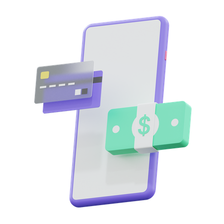 Paiement en ligne  3D Illustration