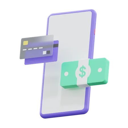 Paiement en ligne  3D Illustration