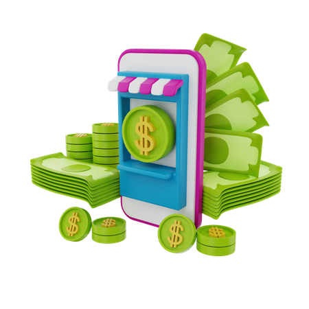 Paiement en ligne  3D Illustration