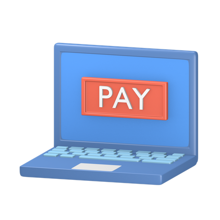 Paiement en ligne  3D Illustration