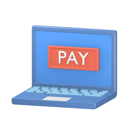 Paiement en ligne  3D Illustration