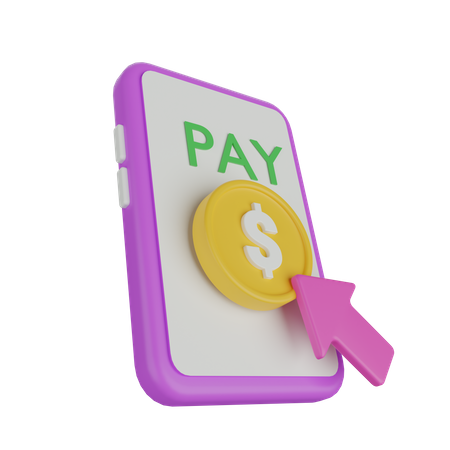 Paiement en ligne  3D Icon