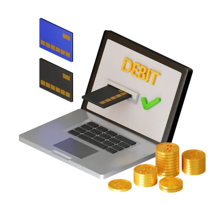 Paiement en ligne  3D Icon