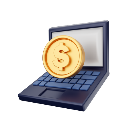 Paiement en ligne  3D Icon