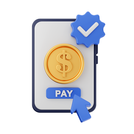 Paiement en ligne  3D Icon