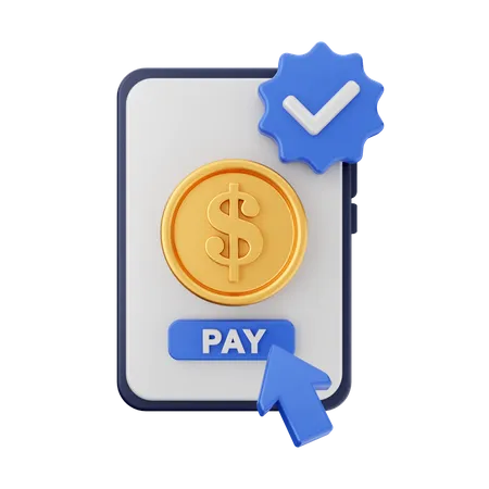 Paiement en ligne  3D Icon