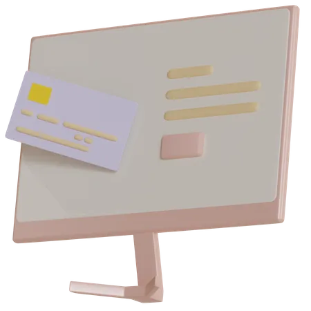 Paiement en ligne  3D Icon