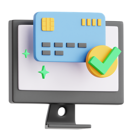 Paiement en ligne  3D Icon