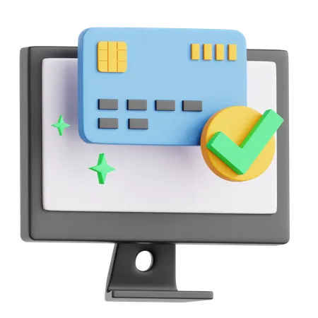 Paiement en ligne  3D Icon