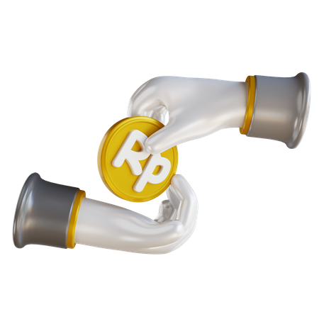 Paiement en roupies  3D Icon