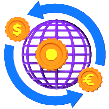 Paiement global  3D Icon