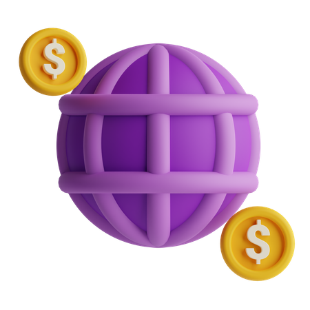 Paiement global  3D Icon