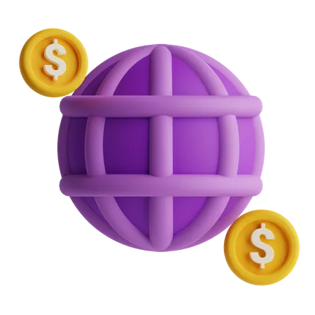 Paiement global  3D Icon