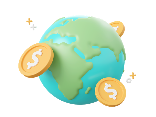 Paiement global  3D Icon