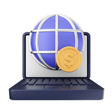 Paiement internet  3D Icon