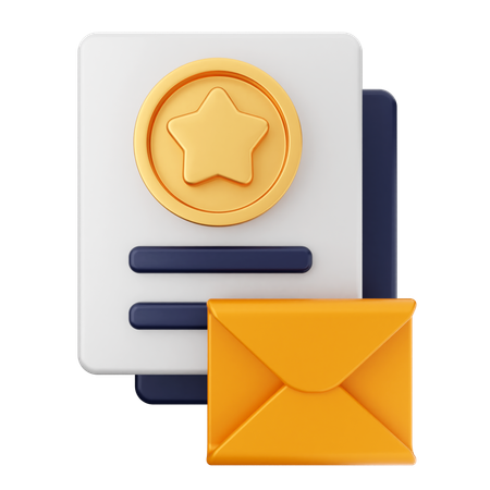 Message électronique de paiement  3D Icon