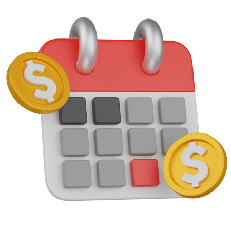 Paiement mensuel  3D Icon