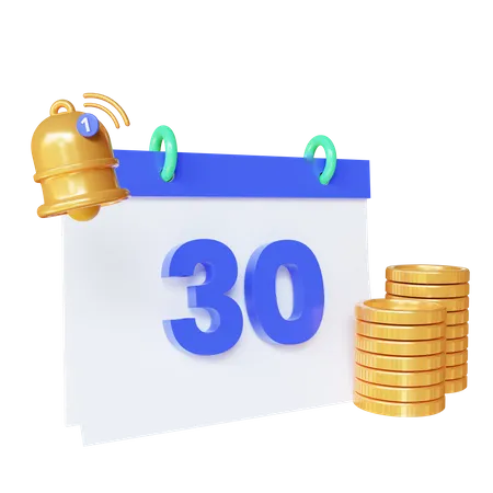 Paiement mensuel  3D Icon
