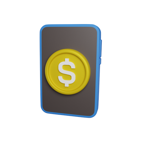 Paiement mobile  3D Icon