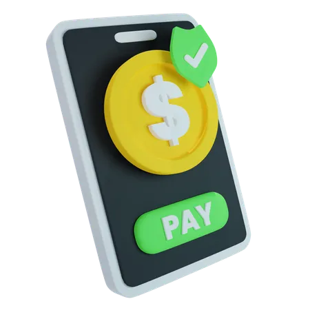 Paiement mobile  3D Icon