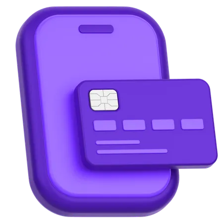 Paiement mobile  3D Icon