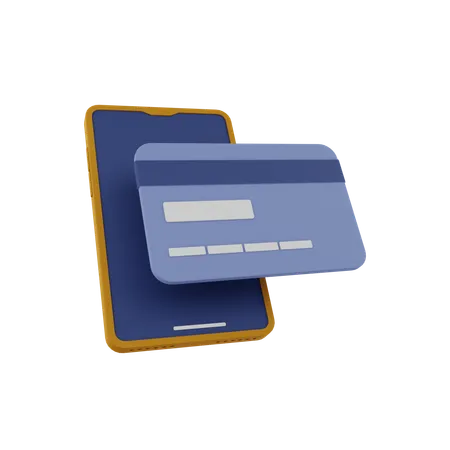 Paiement mobile  3D Icon