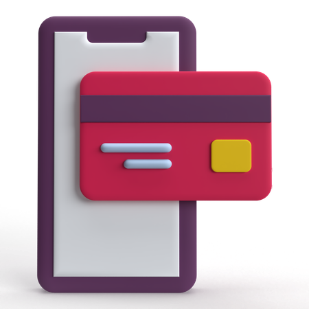 Paiement mobile  3D Icon