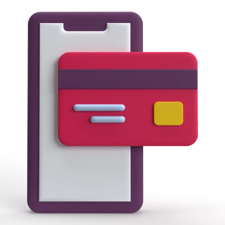 Paiement mobile  3D Icon