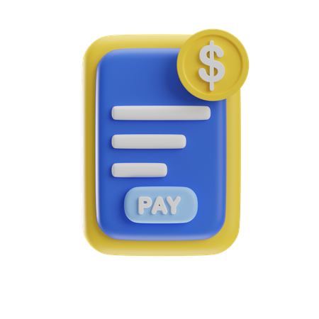 Paiement mobile  3D Icon