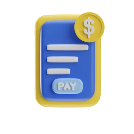 Paiement mobile  3D Icon