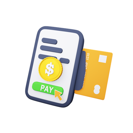 Paiement mobile  3D Icon