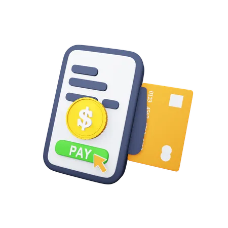 Paiement mobile  3D Icon