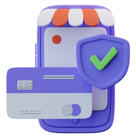 Paiement mobile  3D Icon