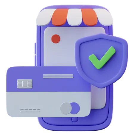 Paiement mobile  3D Icon