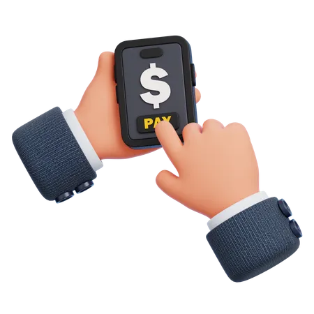 Paiement mobile  3D Icon