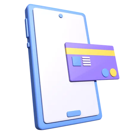 Paiement mobile  3D Icon